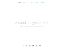 Tablet Screenshot of amanda-angelotti.com